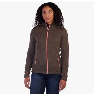 Spyder Women's Jacket in Brown with Pink Accents
